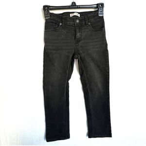 LEVIS 511‎ Slim Jean Boys Size 7 Stretch Slim to Ankle Adjustable Waist Black